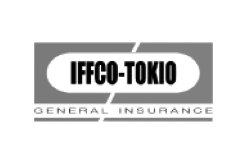 iffco-tokio general insurance logo in greyscale